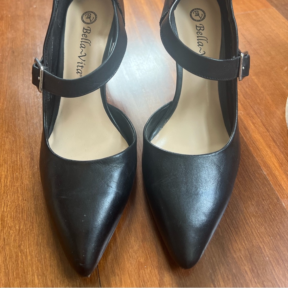 Bella-Vita Mary Jane kitten heel 3”